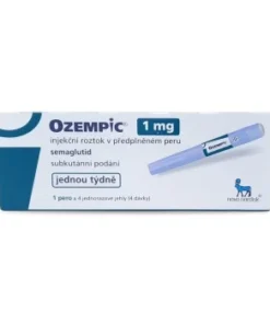 Ozempic 1mg Semaglutide Multi-Dose Prefilled Blue Pen with Clicks and Needle Tip Attached