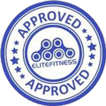 Elite Fitness approved seal featuring a circular design with the word "APPROVED" and stylized logo, emphasizing quality assurance for Nakon Medical's medical devices on https://domestic-supply.shop/